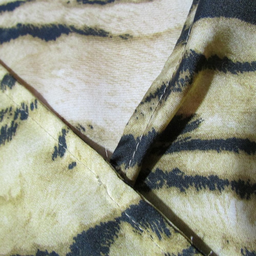 Boston Proper Animal Print Blouse Tank Gold Brown Top - Picture 8 of 11
